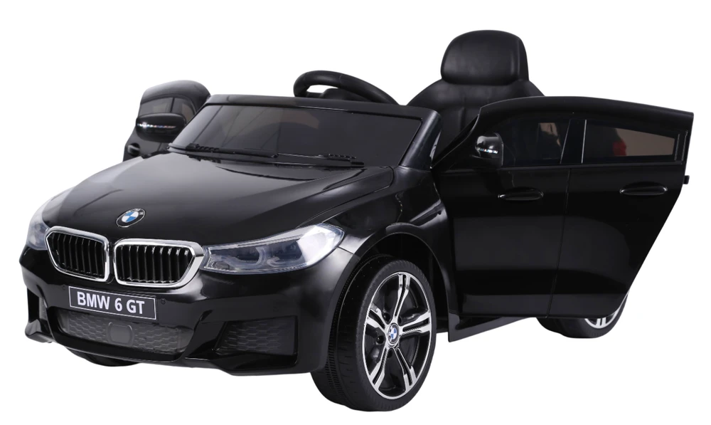 Vaikiškas elektromobilis MUKUTISRIDES BMW 6 GT (juodas, vienvietis)