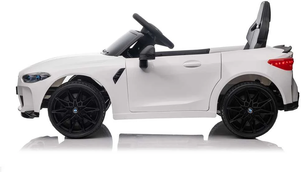 Vaikiškas elektromobilis MUKUTISRIDES BMW M4 (baltas, vienvietis)