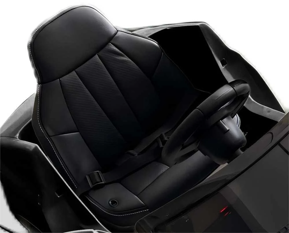 Vaikiškas elektromobilis MUKUTISRIDES BMW 6 GT (juodas, vienvietis)