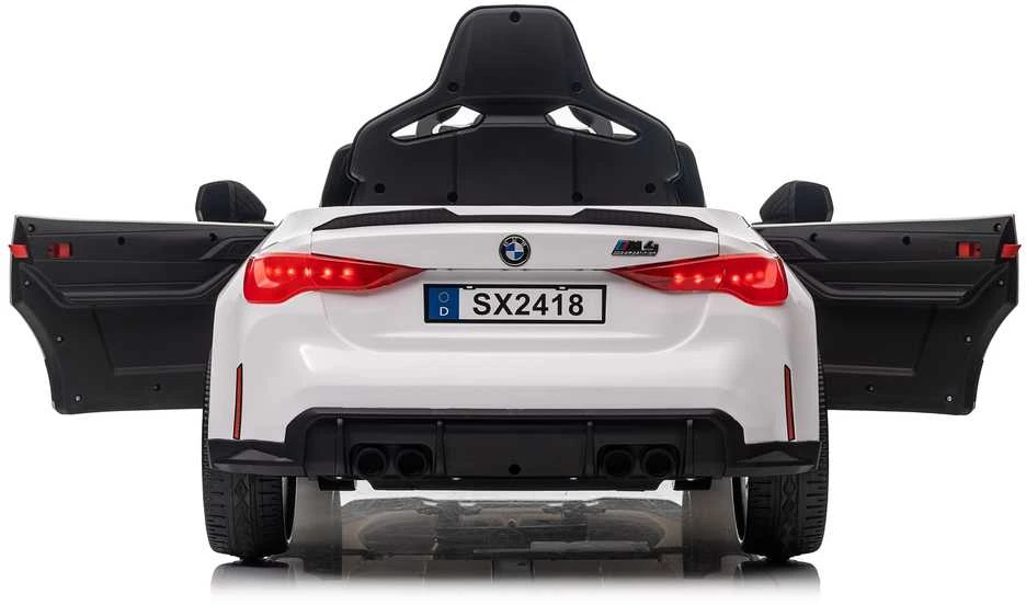 Vaikiškas elektromobilis MUKUTISRIDES BMW M4 (baltas, vienvietis)