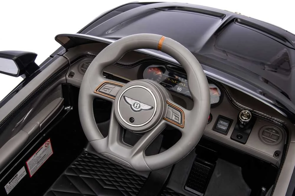Vaikiškas elektromobilis MUKUTISRIDES Bentley Bacalar (juodas, vienvietis)