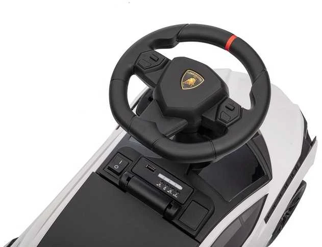 Paspiriama mašinėlė su rankena Lamborghini Sian baltas