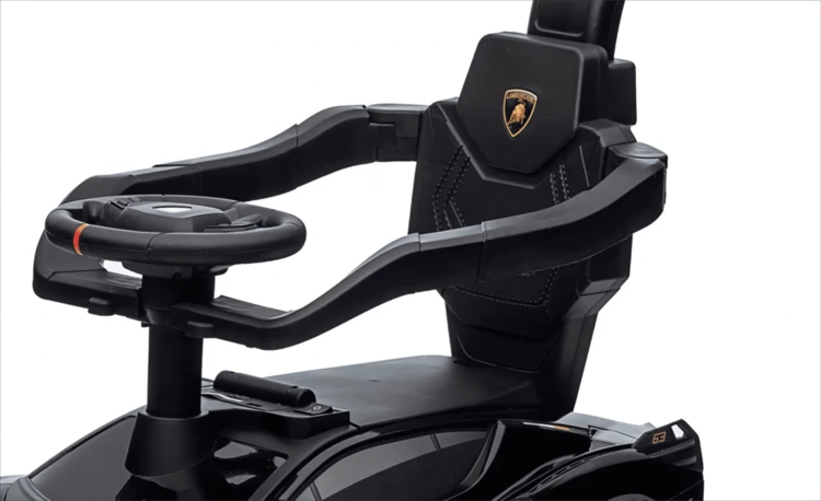 Paspiriama mašinėlė su rankena Lamborghini Sian juodas