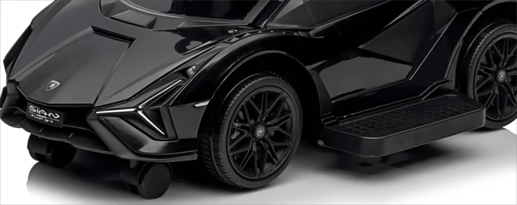 Paspiriama mašinėlė su rankena Lamborghini Sian juodas