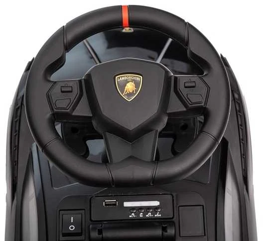 Paspiriama mašinėlė su rankena Lamborghini Sian juodas