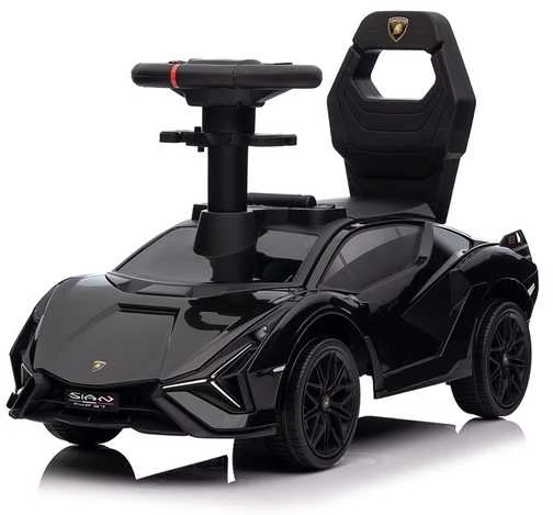 Paspiriama mašinėlė su rankena Lamborghini Sian juodas