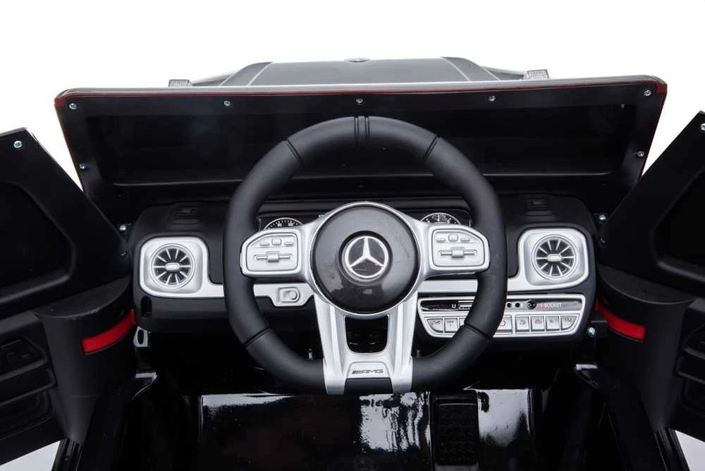 Vaikiškas elektromobilis MUKUTISRIDES Mercedes Benz G63 AMG (juodas, vienvietis)