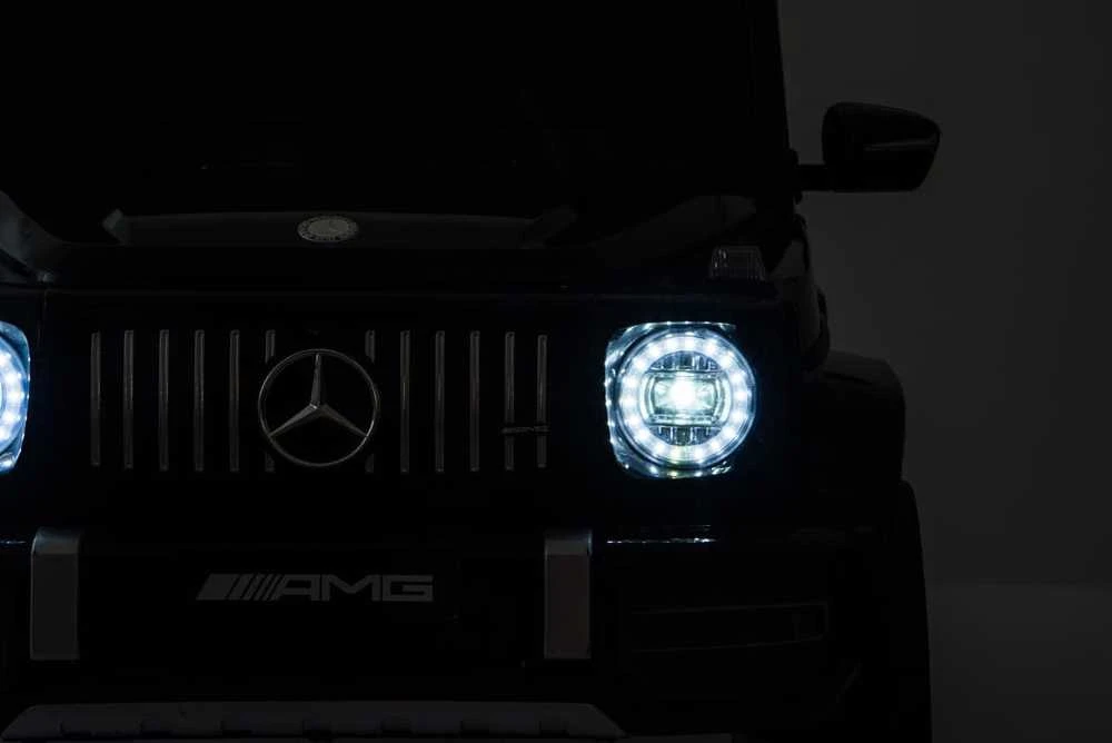 Vaikiškas elektromobilis MUKUTISRIDES Mercedes Benz G63 AMG (juodas, vienvietis)