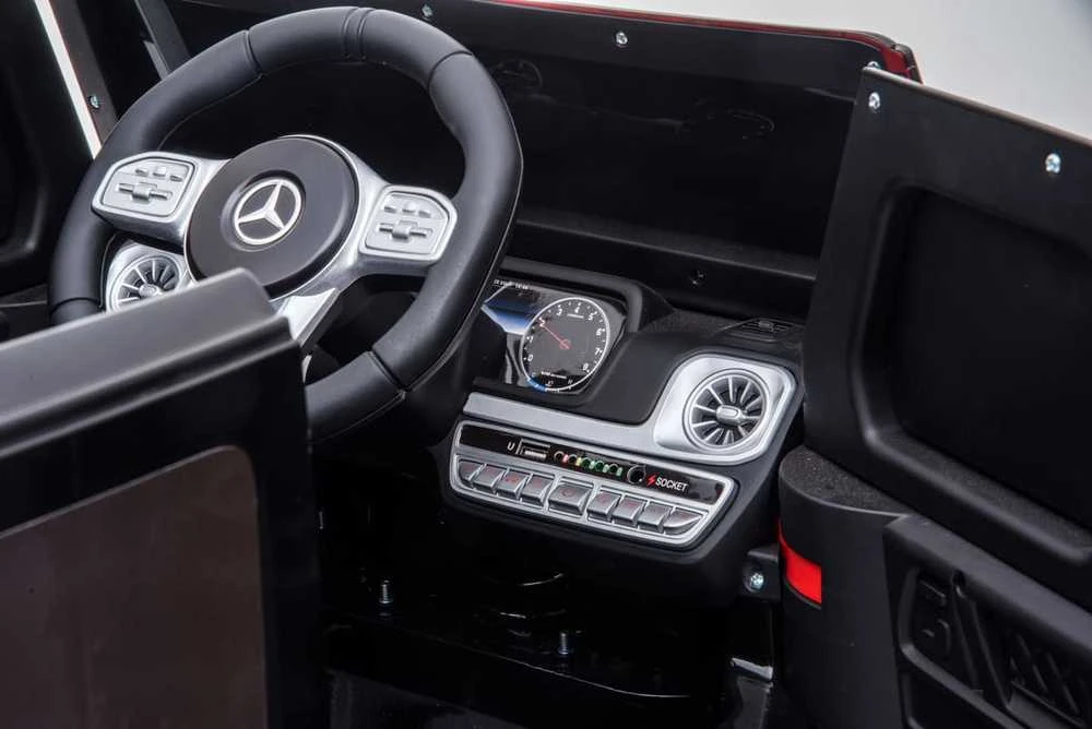 Vaikiškas elektromobilis MUKUTISRIDES Mercedes Benz G63 AMG (juodas, vienvietis)
