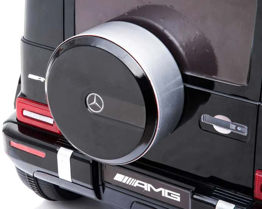 Vaikiškas elektromobilis MUKUTISRIDES Mercedes Benz G63 AMG (juodas, vienvietis)
