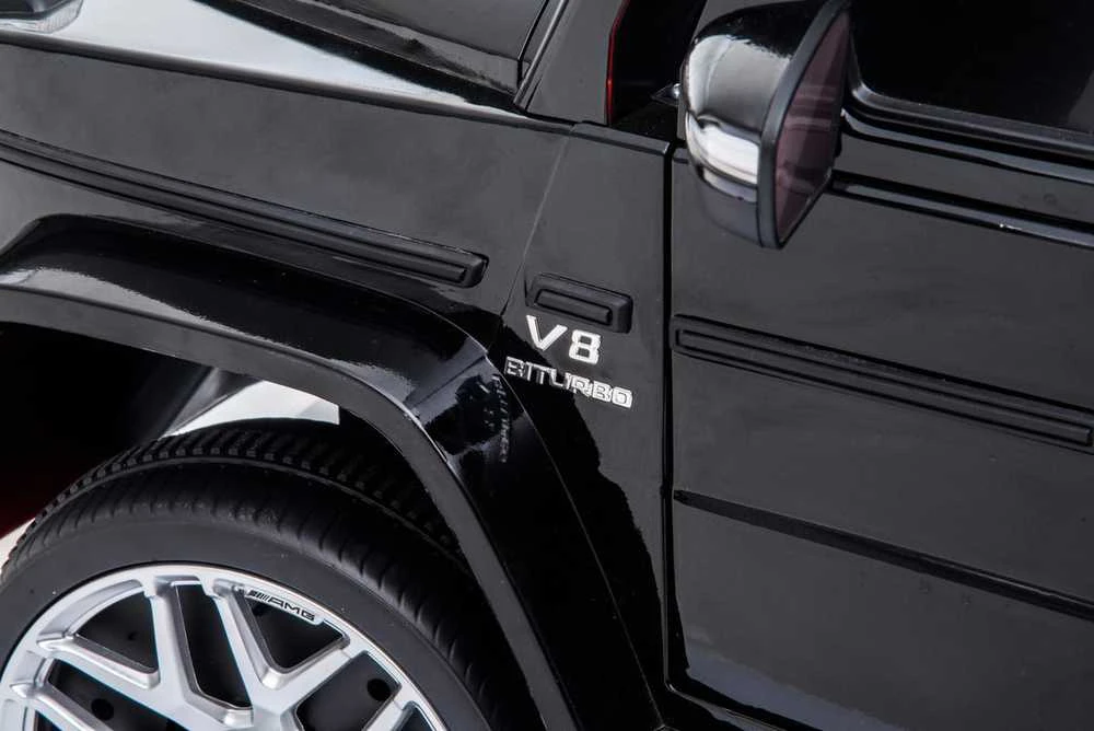 Vaikiškas elektromobilis MUKUTISRIDES Mercedes Benz G63 AMG (juodas, vienvietis)