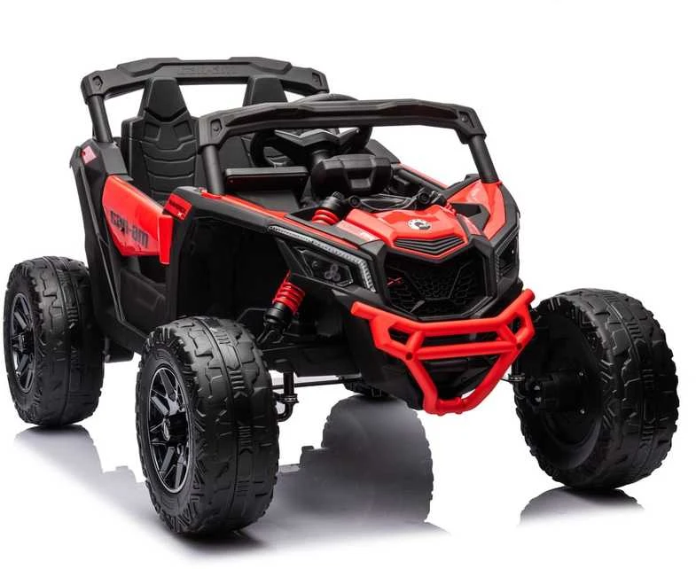 Vaikiškas elektromobilis MUKUTISRIDES ATV CAN-AM Maverick (raudonas, vienvietis)