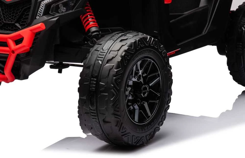 Vaikiškas elektromobilis MUKUTISRIDES ATV CAN-AM Maverick (raudonas, vienvietis)