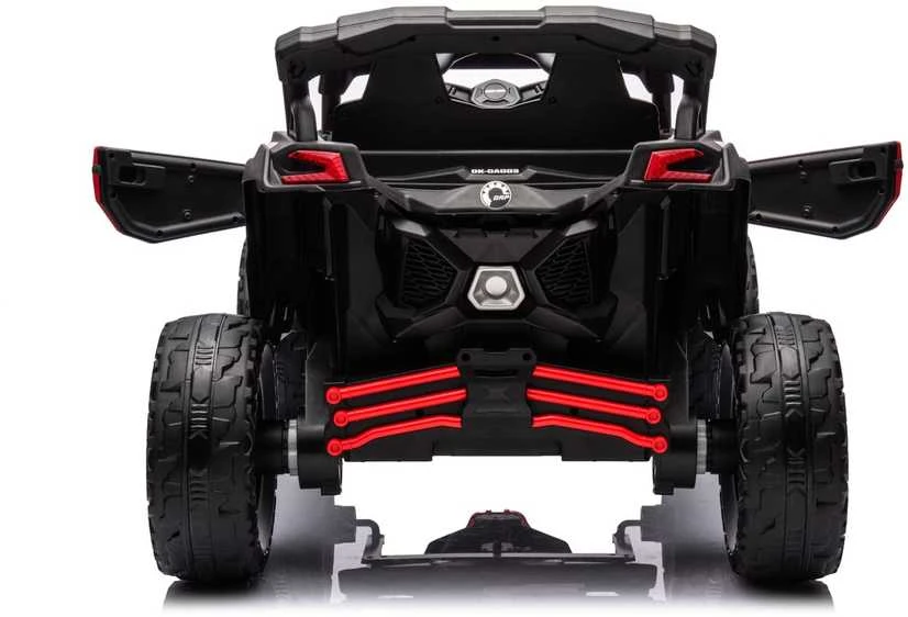 Vaikiškas elektromobilis MUKUTISRIDES ATV CAN-AM Maverick (raudonas, vienvietis)