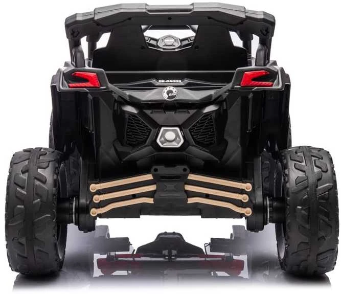 Vaikiškas elektromobilis MUKUTISRIDES ATV CAN-AM Maverick (juodos/smėlio spalvos, vienvietis)