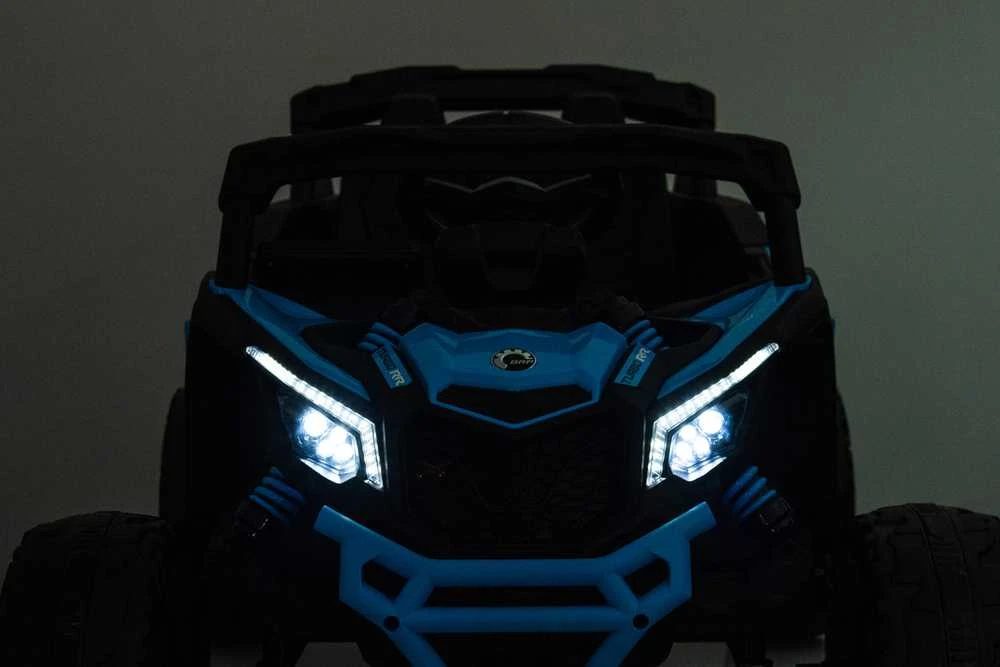 Vaikiškas elektromobilis MUKUTISRIDES ATV CAN-AM Maverick (mėlynas, vienvietis)