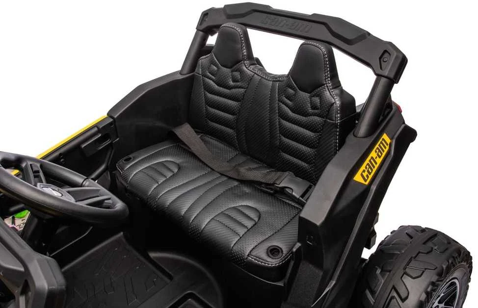 Vaikiškas elektromobilis MUKUTISRIDES ATV CAN-AM Maverick (juodos/smėlio spalvos, vienvietis)