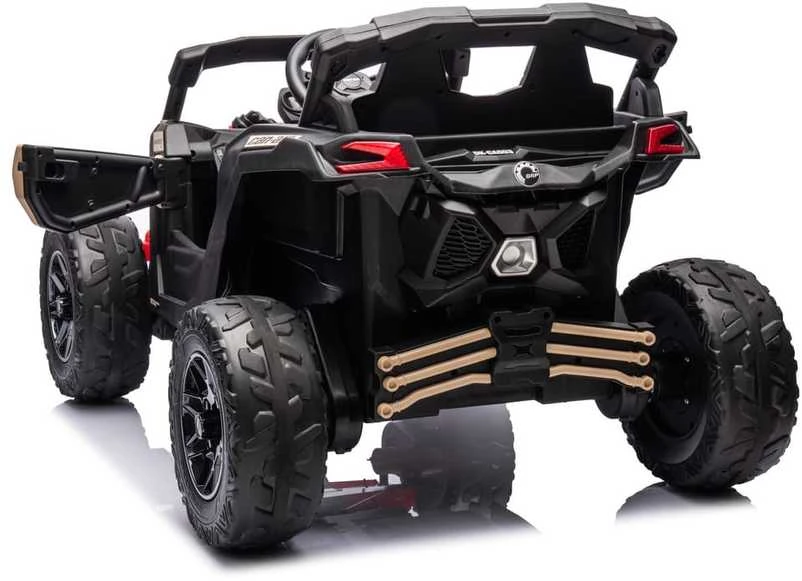 Vaikiškas elektromobilis MUKUTISRIDES ATV CAN-AM Maverick (juodos/smėlio spalvos, vienvietis)