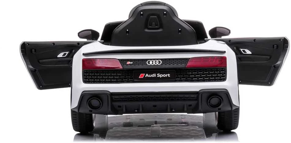 Vaikiškas elektromobilis MUKUTISRIDES Audi R8 Spyder (baltas, vienvietis)