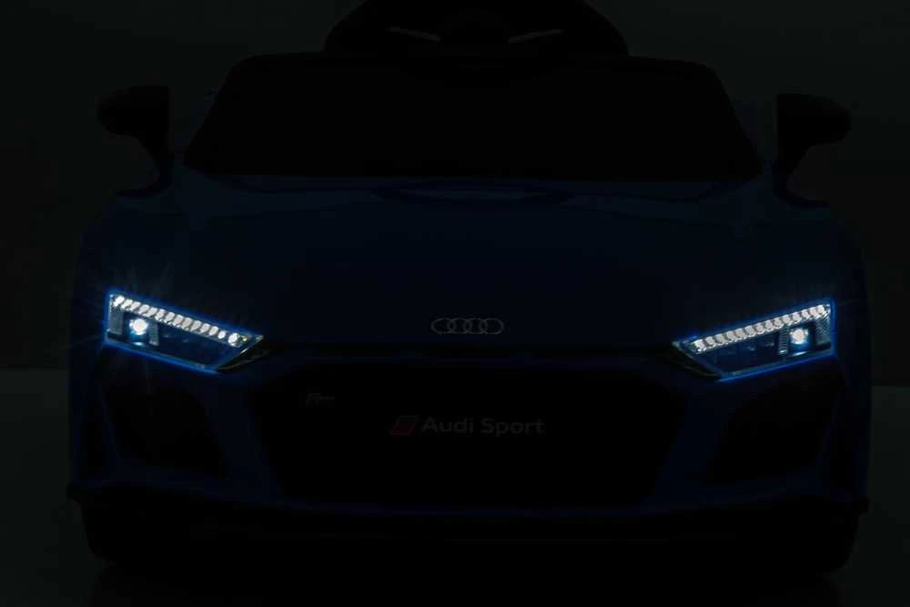 Vaikiškas elektromobilis MUKUTISRIDES Audi R8 Spyder (baltas, vienvietis)