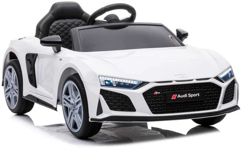 Vaikiškas elektromobilis MUKUTISRIDES Audi R8 Spyder (baltas, vienvietis)