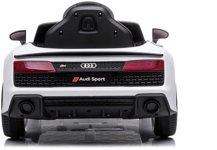 Vaikiškas elektromobilis MUKUTISRIDES Audi R8 Spyder (baltas, vienvietis)