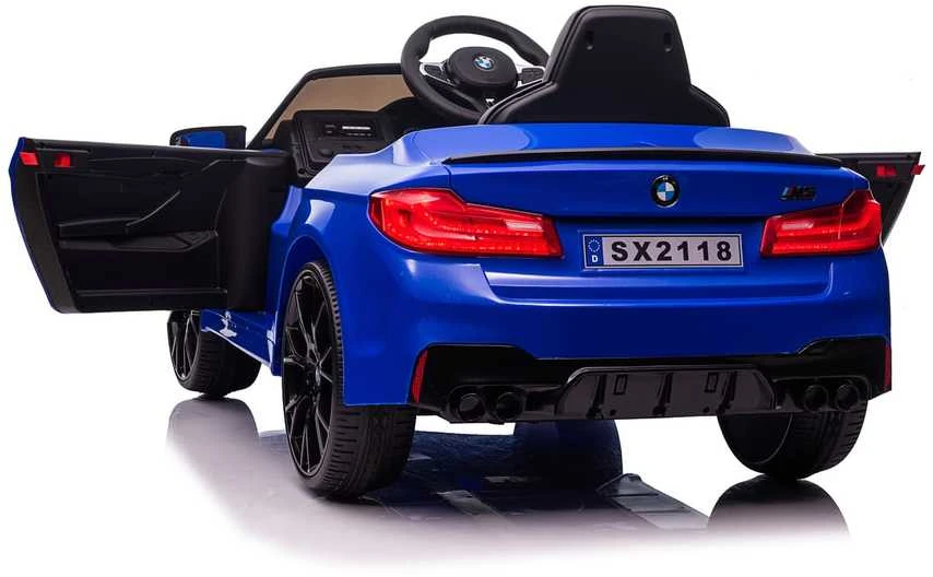 Vaikiškas elektromobilis MUKUTISRIDES BMW M5 DRIFT (mėlynas, vienvietis)