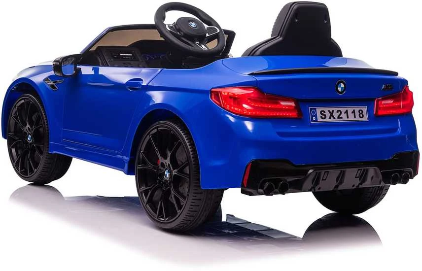 Vaikiškas elektromobilis MUKUTISRIDES BMW M5 DRIFT (mėlynas, vienvietis)