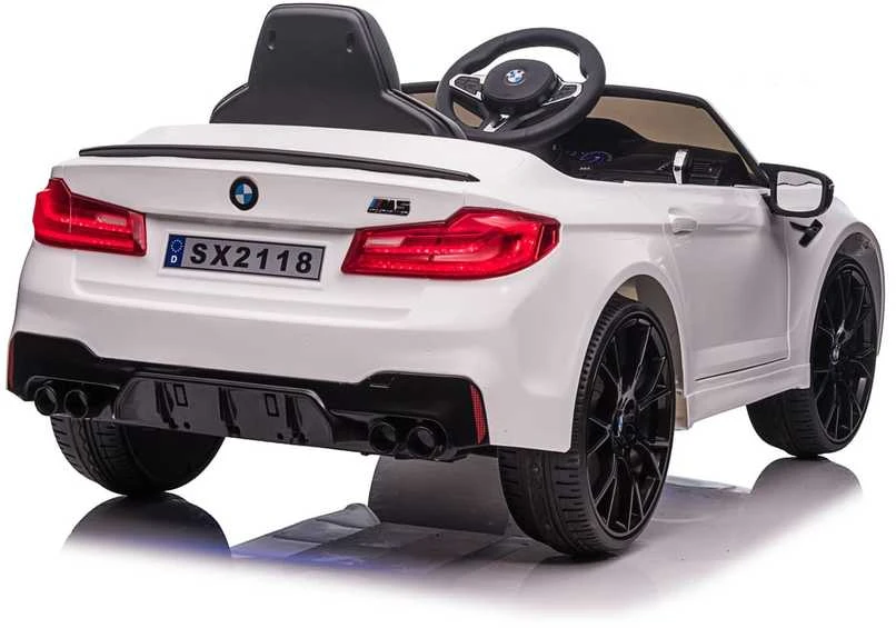 Vaikiškas elektromobilis MUKUTISRIDES BMW M5 DRIFT (baltas, vienvietis)