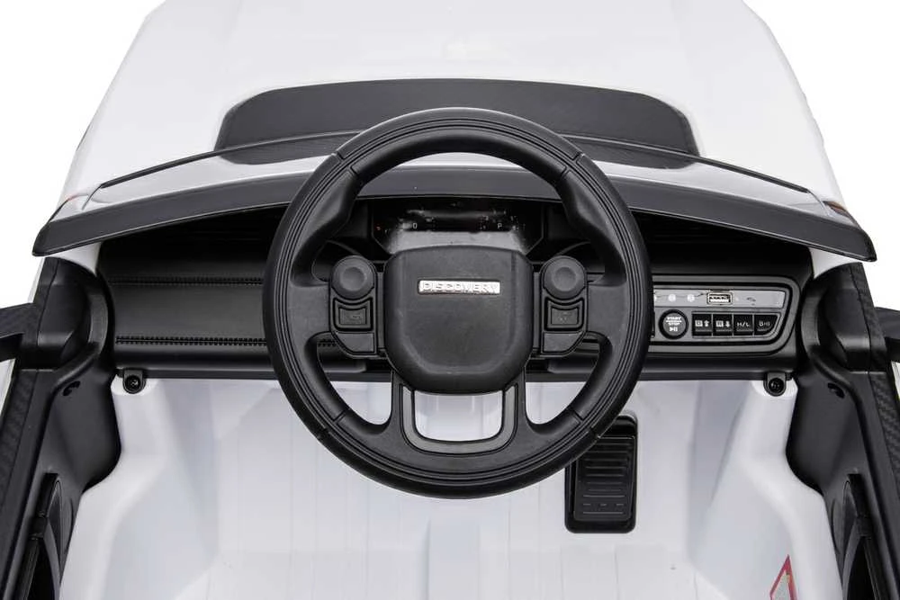 Vaikiškas elektromobilis MUKUTISRIDES Land Rover Discovery Sport (baltas, vienvietis)