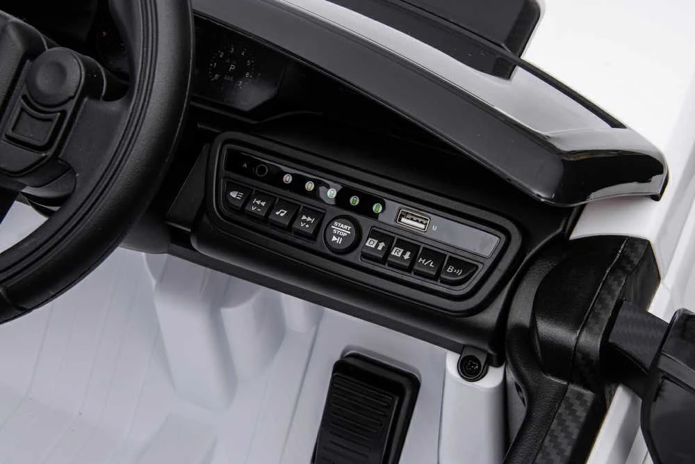 Vaikiškas elektromobilis MUKUTISRIDES Land Rover Discovery Sport (baltas, vienvietis)