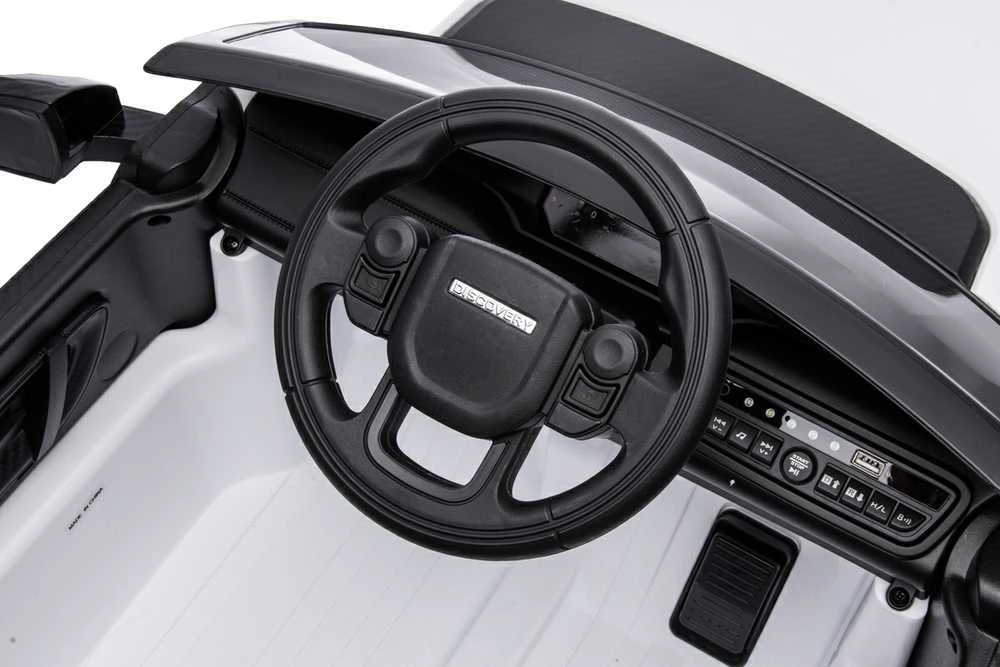 Vaikiškas elektromobilis MUKUTISRIDES Land Rover Discovery Sport (baltas, vienvietis)