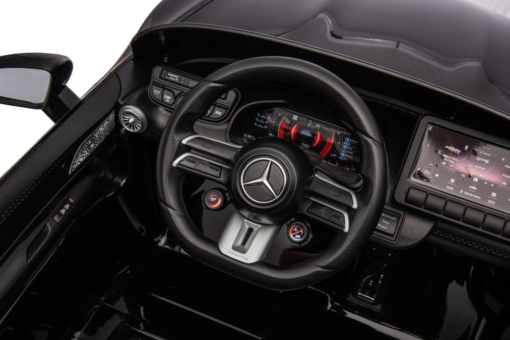 Vaikiškas elektromobilis MUKUTISRIDES Mercedes-Benz SL63 (baltas, vienvietis)