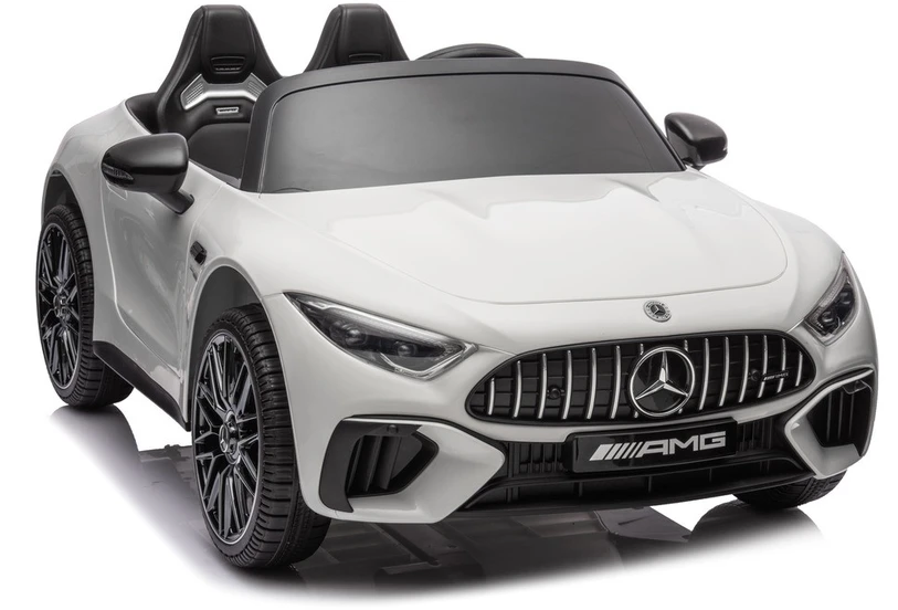 Vaikiškas elektromobilis MUKUTISRIDES Mercedes-Benz SL63 (baltas, vienvietis)