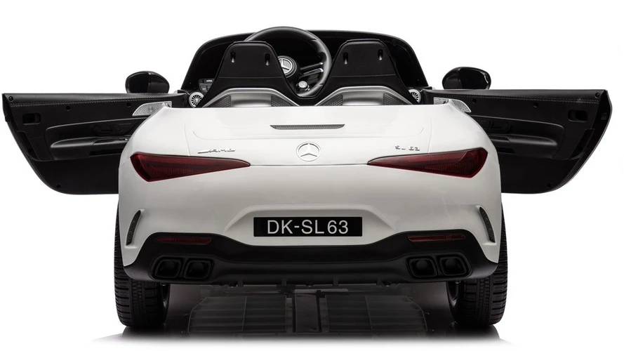 Vaikiškas elektromobilis MUKUTISRIDES Mercedes-Benz SL63 (baltas, vienvietis)