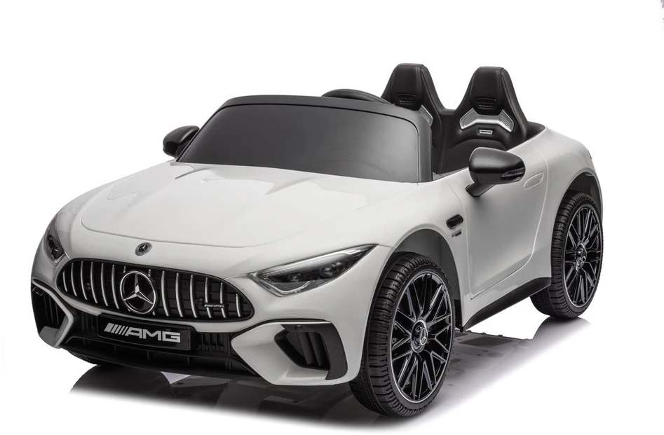 Vaikiškas elektromobilis MUKUTISRIDES Mercedes-Benz SL63 (baltas, vienvietis)