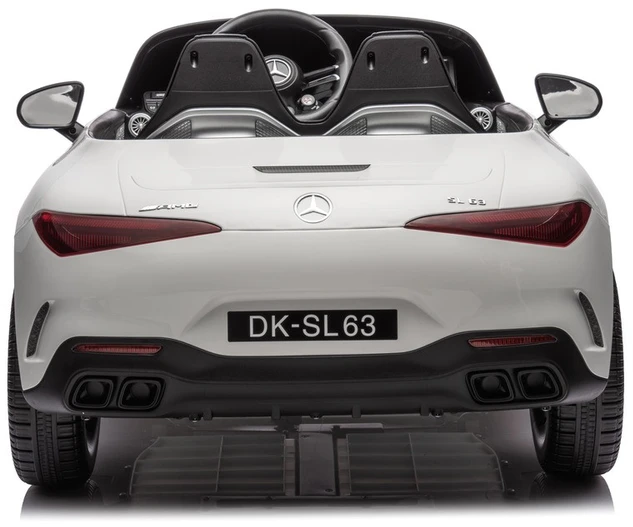 Vaikiškas elektromobilis MUKUTISRIDES Mercedes-Benz SL63 (baltas, vienvietis)