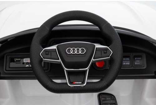 Vaikiškas elektromobilis MUKUTISRIDES Audi RS E-Tron GT (baltas, vienvietis)