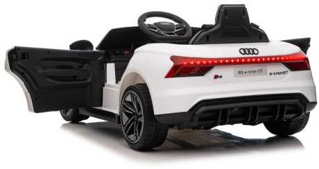 Vaikiškas elektromobilis MUKUTISRIDES Audi RS E-Tron GT (baltas, vienvietis)