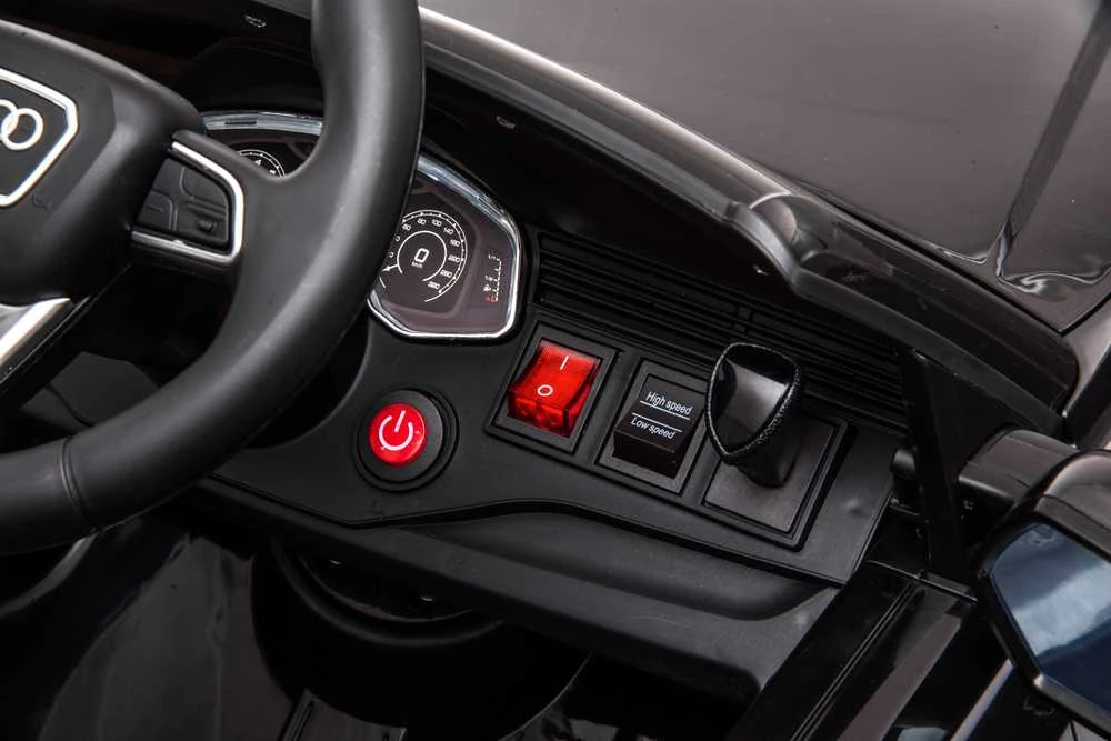 Vaikiškas elektromobilis Audi RS Q8 (juodas, vienvietis)