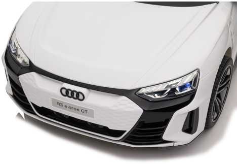 Vaikiškas elektromobilis MUKUTISRIDES Audi RS E-Tron GT (baltas, vienvietis)