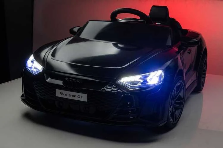 Vaikiškas elektromobilis MUKUTISRIDES Audi RS E-Tron GT (juodas, vienvietis)