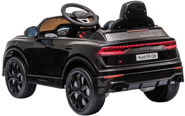 Vaikiškas elektromobilis Audi RS Q8 (juodas, vienvietis)