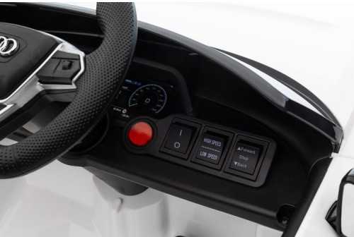 Vaikiškas elektromobilis MUKUTISRIDES Audi RS E-Tron GT (baltas, vienvietis)