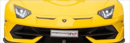 Vaikiškas elektromobilis Lamborghini Aventador SVJ (geltonas, vienvietis)