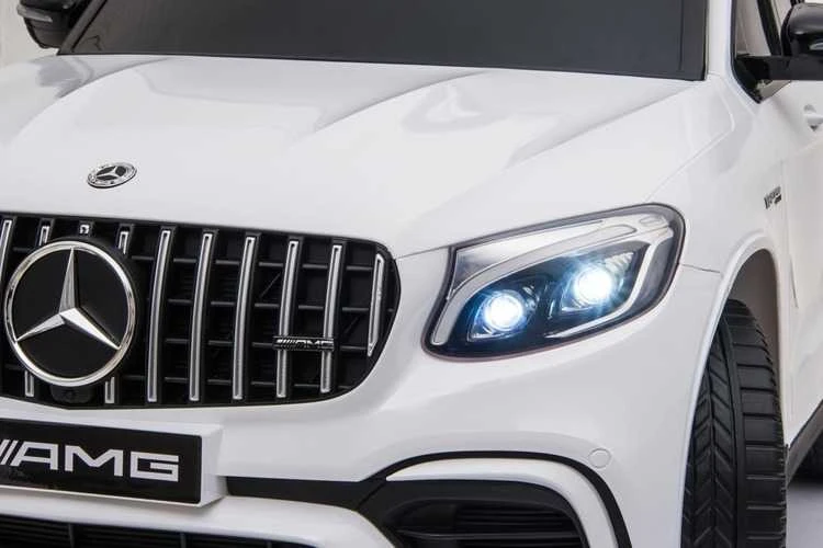 Vaikiškas elektromobilis MUKUTISRIDES Mercedes Benz GLC63S Coupe (baltas, vienvietis)