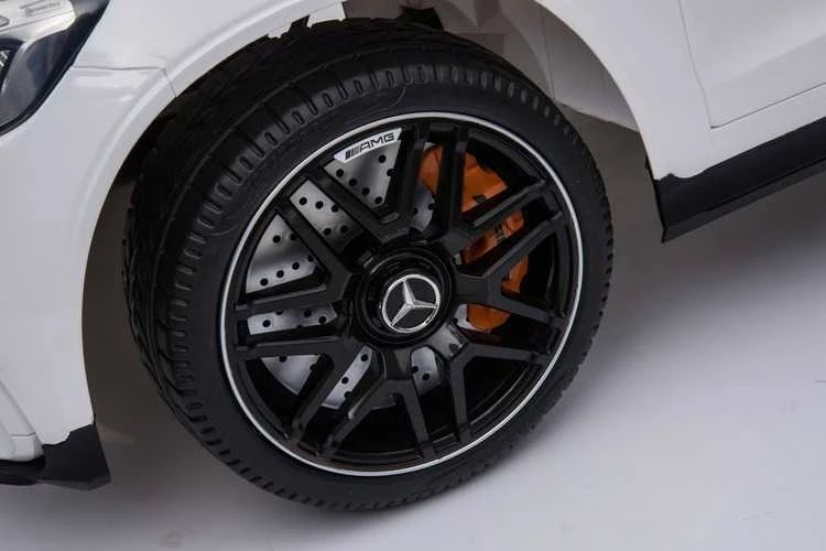 Vaikiškas elektromobilis MUKUTISRIDES Mercedes Benz GLC63S Coupe (baltas, vienvietis)