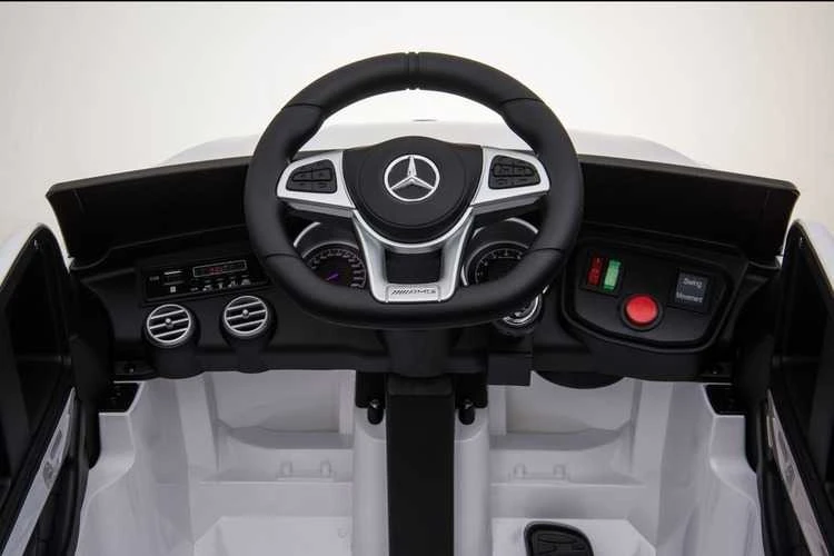 Vaikiškas elektromobilis MUKUTISRIDES Mercedes Benz GLC63S Coupe (baltas, vienvietis)