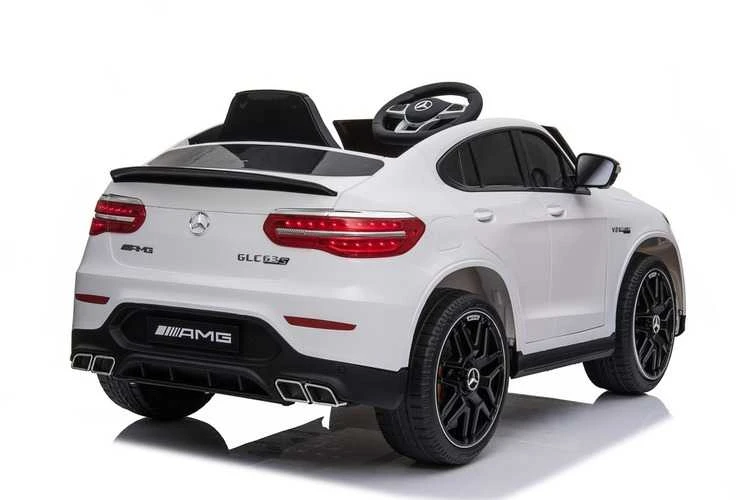 Vaikiškas elektromobilis MUKUTISRIDES Mercedes Benz GLC63S Coupe (baltas, vienvietis)