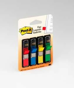 3M Lipnūs žymekliai Post-it, keičiami, 11,9 x 43,1 mm, 4 spalvos